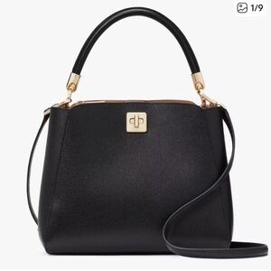 Kate Spade Phoebe Black Shoulder Bag with Gold Accents